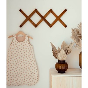 Gigoteuse écru fleurie rose 0-6 mois