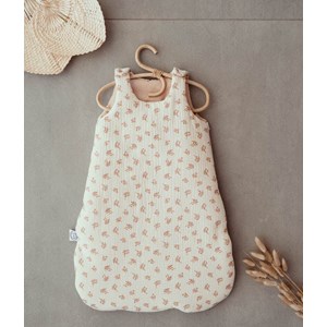 Gigoteuse été écru fleurie rose 24-36m