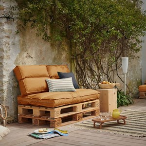 Coussin matelas palette curry