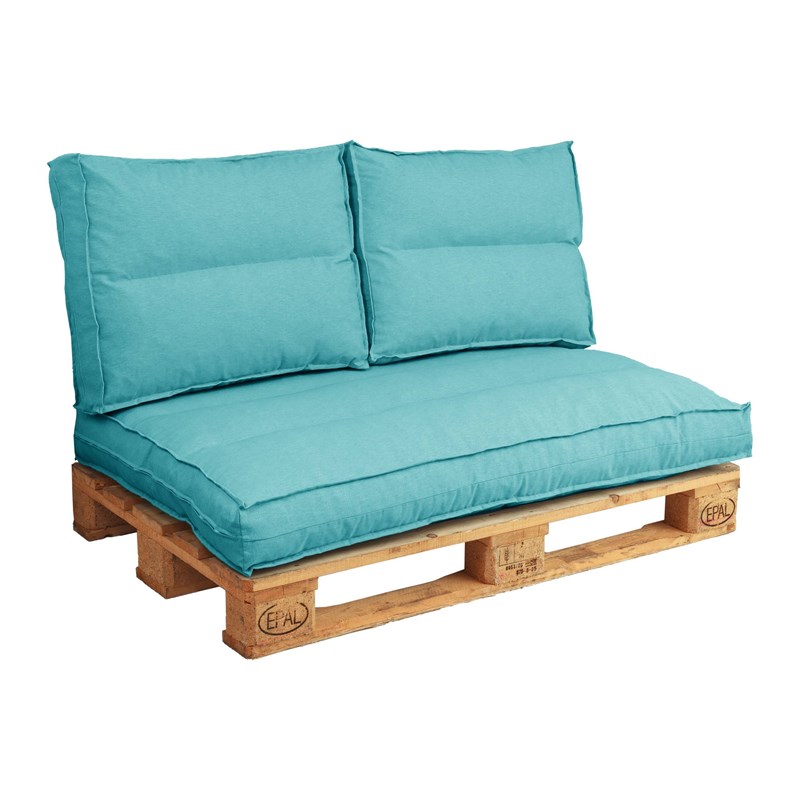 Camif - Coussin matelas palette bleu canard