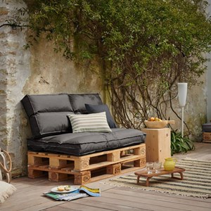 Dossier coussin  palette anthracite