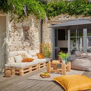 Dossier coussin  palette ecru