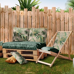 Dossier coussin  palette jungle