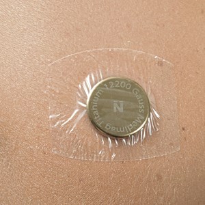 40 adhésifs transparents aimants ø25