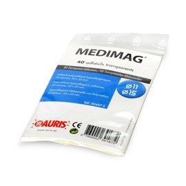 40 adhésifs transparents aimant ø11-15