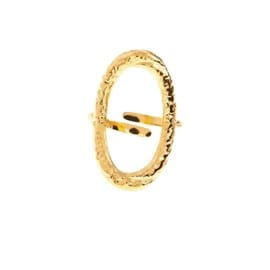 Bague ajustable ovalo – doré