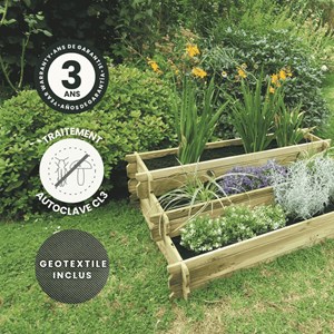 Carré potager en bois 154l angelic