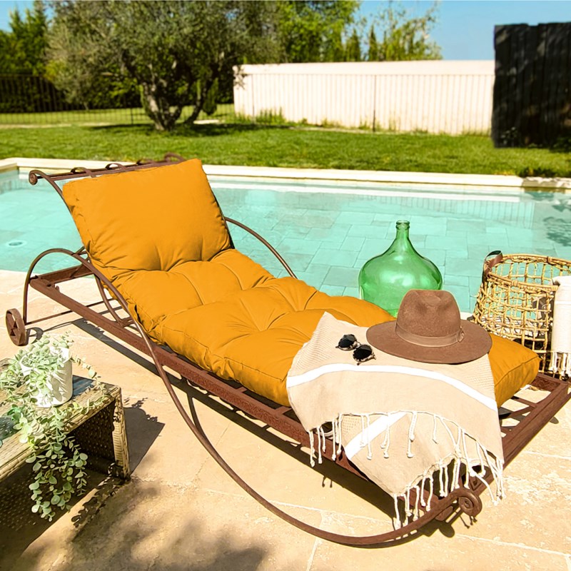 Linxor - Coussin pour bain de soleil capitonné