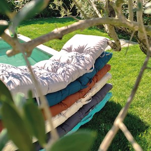 Coussin pour bain de soleil capitonné