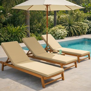 Coussin pour bain de soleil déhoussable