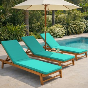 Coussin pour bain de soleil déhoussable