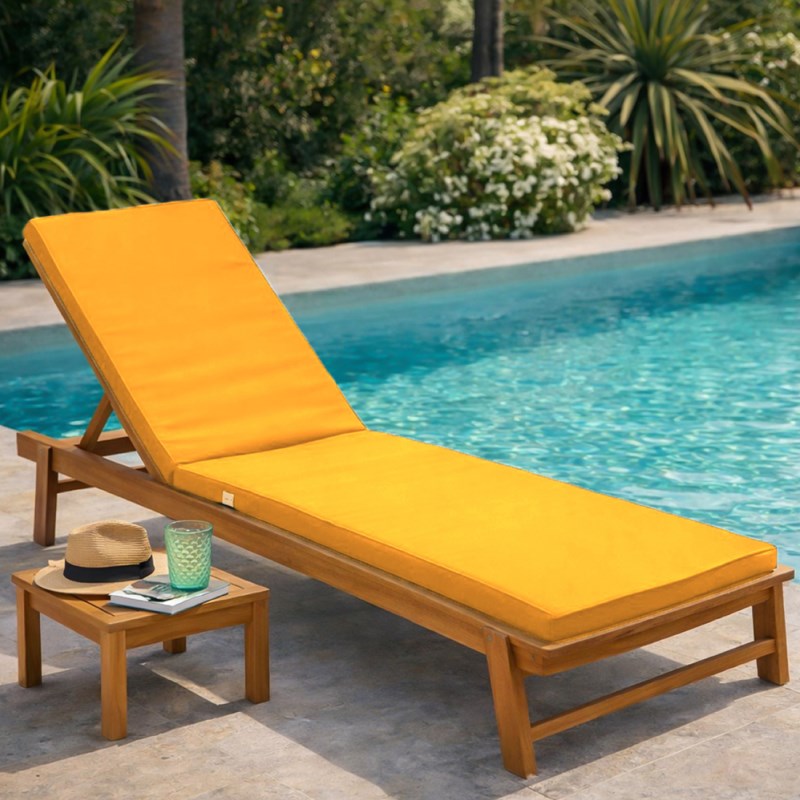 Coussin pour bain de soleil déhoussable