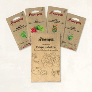 Potager du balcon - 4 sachets de graines