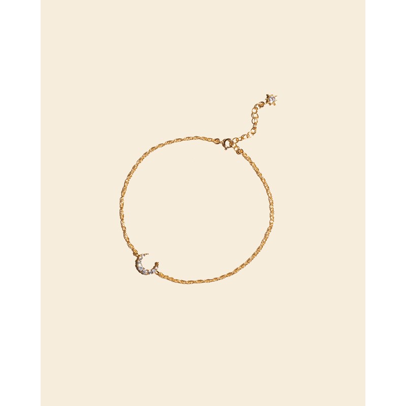 Bracelet de cheville lune