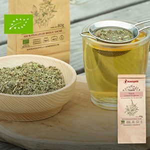Tisane de basilic sacré tulsi bio 80gr