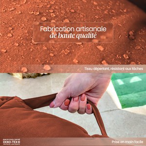 Kit coussins de palette capitonnés