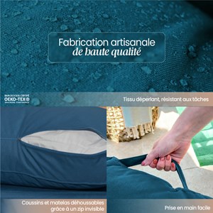 Kit coussins de palette déhoussables