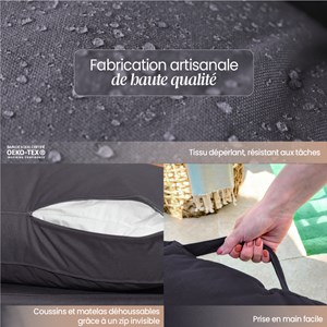 Kit coussins de palette déhoussables