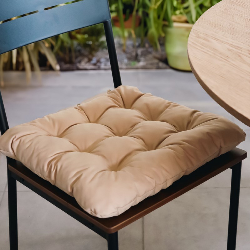 Linxor - Lot 4 galettes capitonnées pour chaise