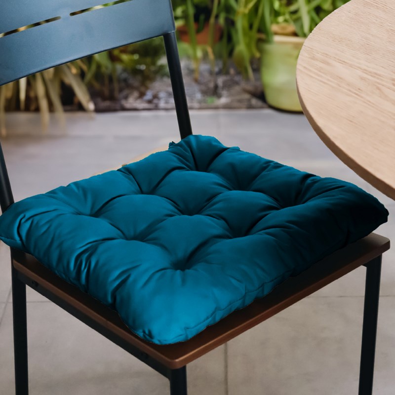 Lot 4 galettes capitonnées pour chaise