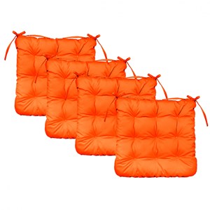 Lot 4 galettes capitonnées pour chaise