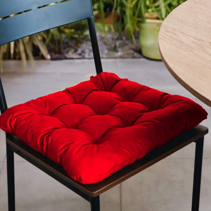 Linxor - Lot 4 galettes capitonnées pour chaise