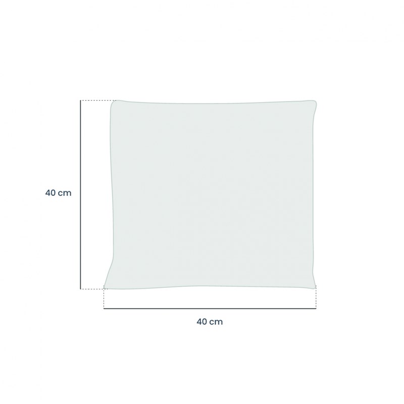 2 oreillers garnissage - 40 x 40 cm (Vivezen) - Image 1