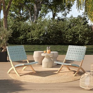 Lot de 2 fauteuils de jardin en  matera
