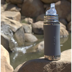 Biberon d'apprentissage évolutif en inox