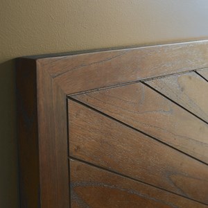 Tête de lit bois massif finition noyer