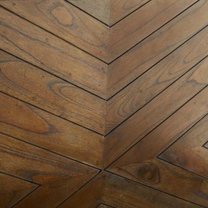 Tête de lit bois massif finition noyer