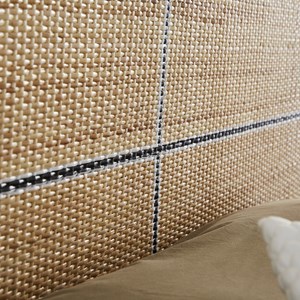 Tête de lit en mindi massif et rotin