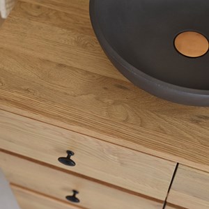 Vasque bol en beton gris