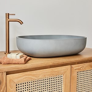 Vasque ovale béton