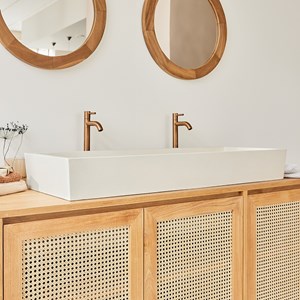 Vasque en béton beige