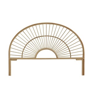 Tête de lit bohème en rotin 160 cm