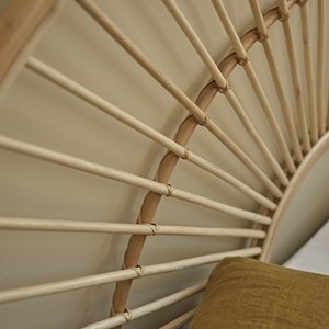 Tête de lit bohème en rotin 160 cm