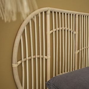 Tête de lit bohème en rotin 160 cm
