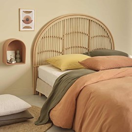Tête de lit en rotin 140 cm