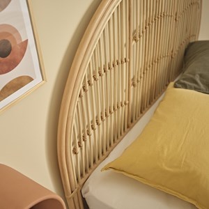 Tête de lit en rotin 140 cm