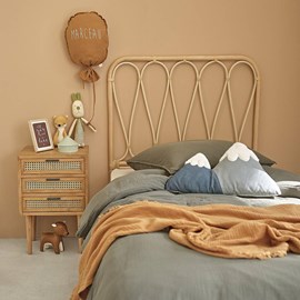 Tête de lit rotin et cannage 90 cm
