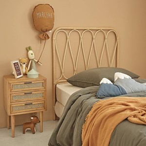 Tête de lit rotin et cannage 90 cm