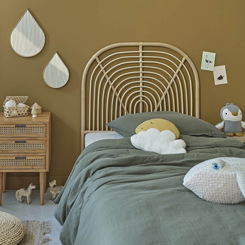 Berah Getah - Tête de lit bohème en rotin 90 cm