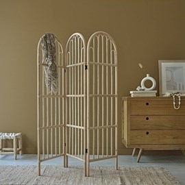 Paravent bohème en rotin
