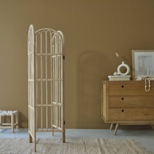 Paravent bohème en rotin