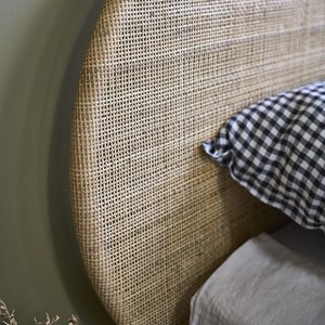 Tête de lit en rotin 180 cm