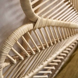 Tête de lit bohème en rotin 140 cm