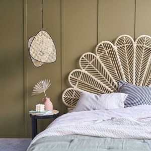 Tête de lit en rotin 180 cm