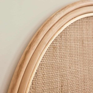 Tête de lit en rotin et cannage 90 cm