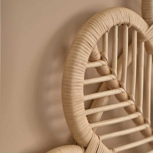 Tête de lit bohème en rotin 90 cm